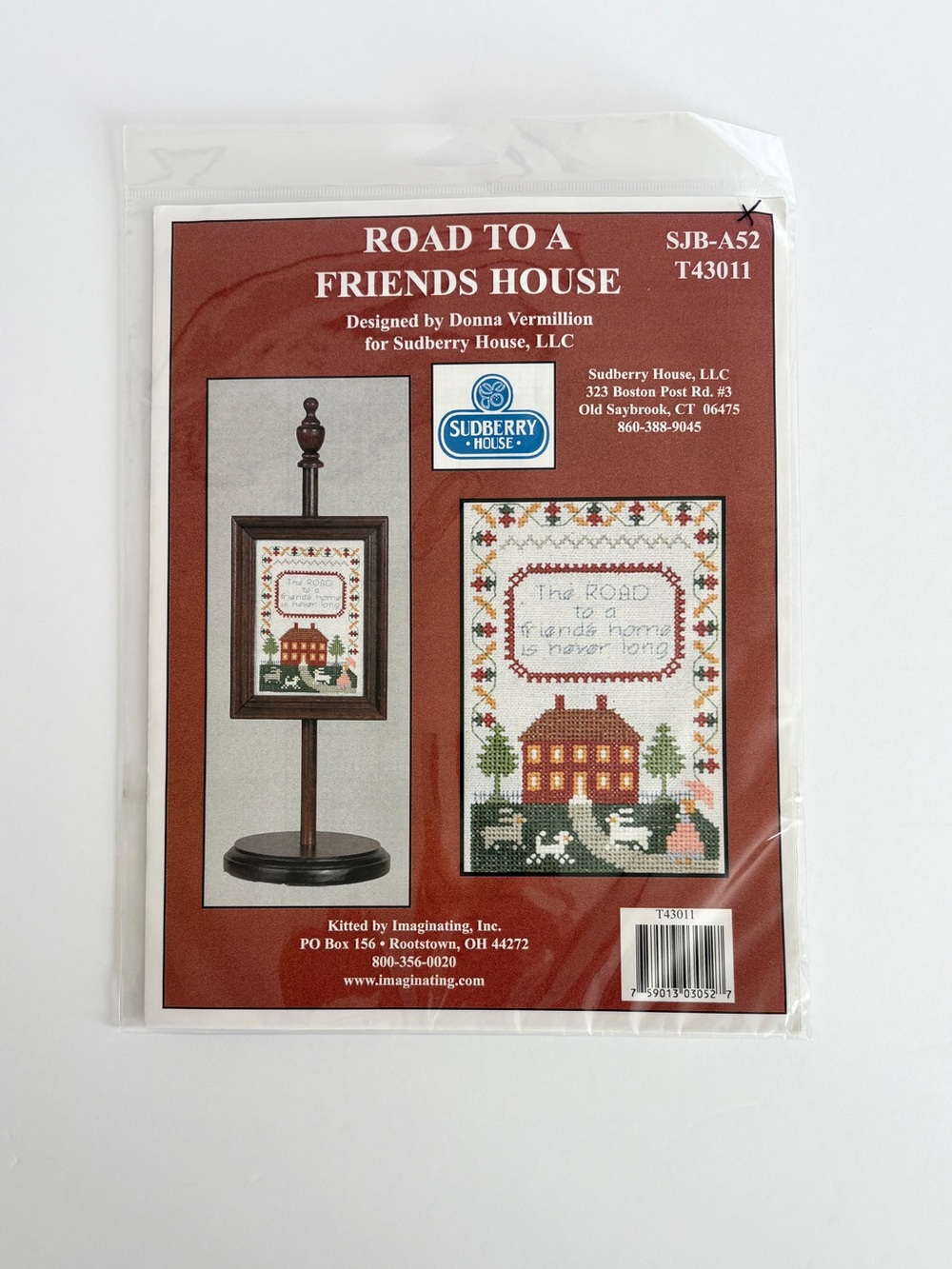 Sudberry House Candlescreen Cross Stitch Kit Sampler Road to a Friends House